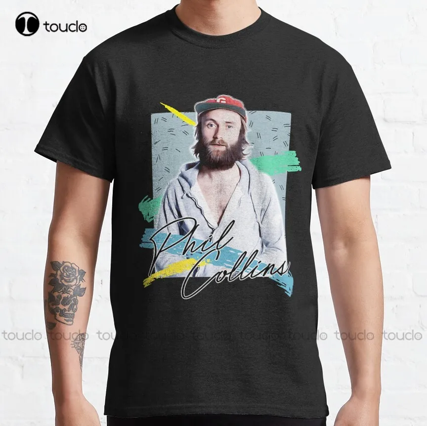 

Retro 80S Phil Collins / Aesthetic Fan Art Design Classic T-Shirt Womens T Shirt Custom Aldult Teen Unisex Xs-5Xl Fashion Funny