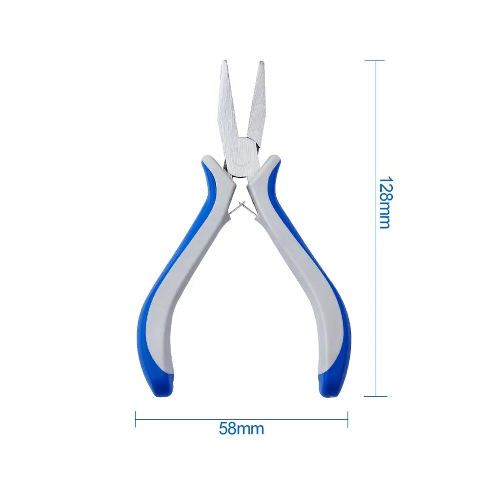 Flat Nose Pliers Ювелирный Набор Клещи DIY Инструменты для изготовления ювелирных изделий круглый нос плоскогубцы кусачки плоскогубцы изогнутые плоскогубцы иглы плоскогубцы торцевые кусачки - Цвет: Flat Nose Pliers