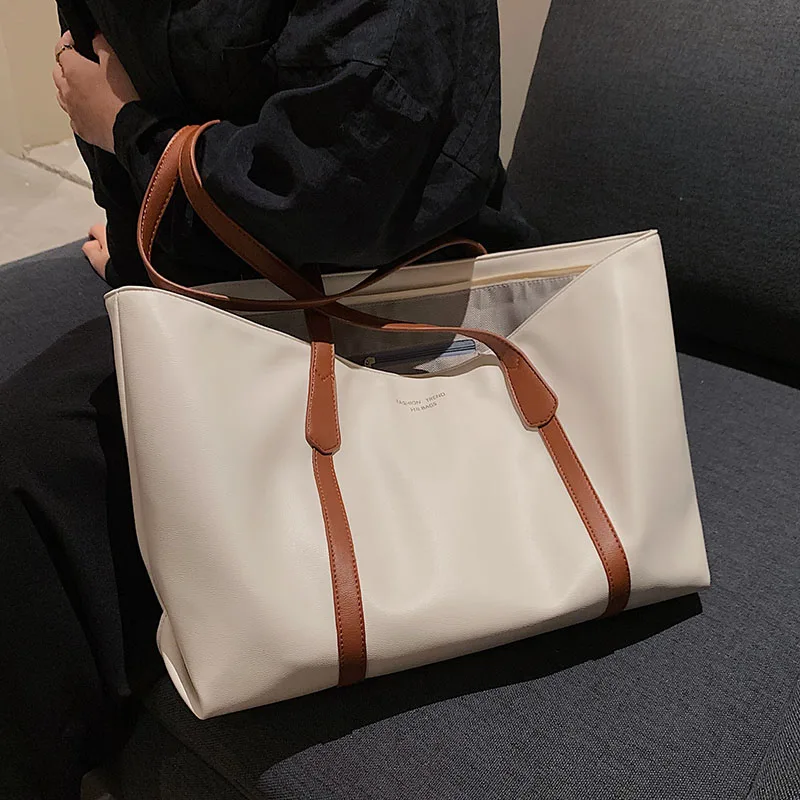 

Vintage Big Shoulder Bags For Women 2021 Winter Fashion Shopper Travel Shopping Travel High capacity Shoulder Handbags