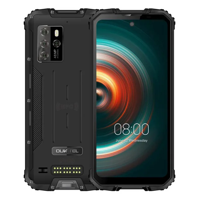 Перейти на Алиэкспресс и купить OUKITEL WP10 IP68 Водонепроницаемый 5G прочный смартфон 8 ГБ + 128 ГБ 8000 мАч 48MP 6,67 ''FHD + безрамочный экран android 10,0 мобильный телефон NFC