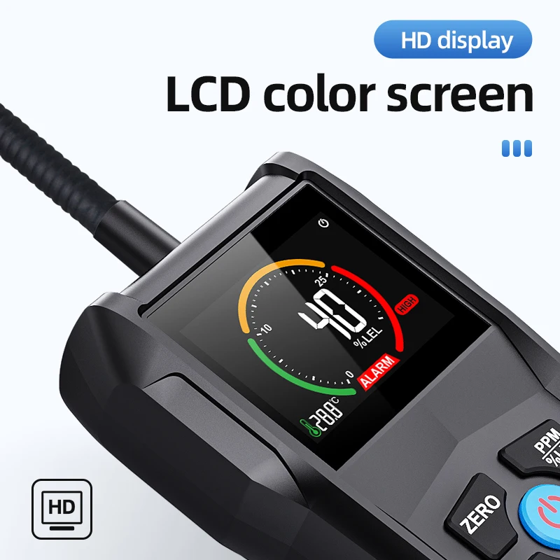 Газоанализатор детектор утечки газа звуковая сигнализация PPM метр анализатор