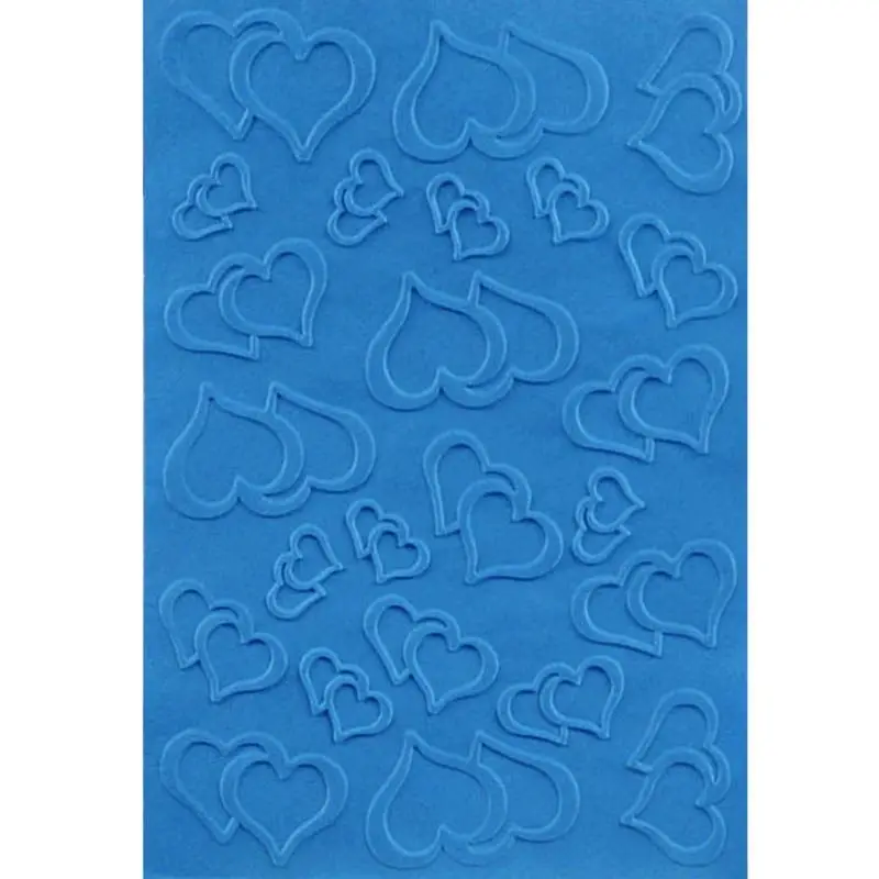 Сердца с сердцем пластиковая папка для тиснения изготовления открыток