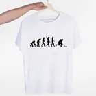 Мужская эволюция льда Hockeyer футболка с о-образным вырезом с коротким рукавом, летние, модные, повседневные, в стиле унисекс, для мужчин и женщин футболка