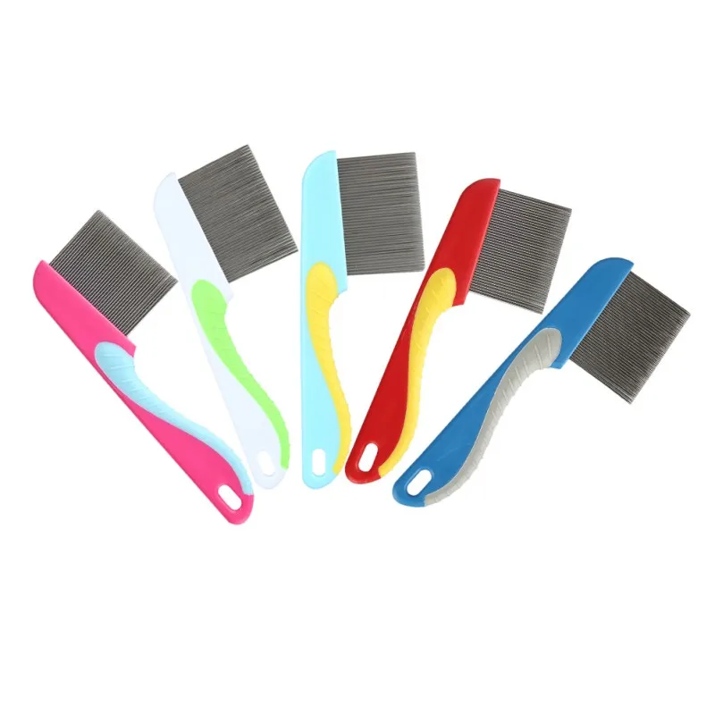 

5 цветов Щенок Кот выцветшие Расческа Щетка для волос Массажная Пластик собака Уход за лошадьми принадлежности для маленьких собак и кошек ...