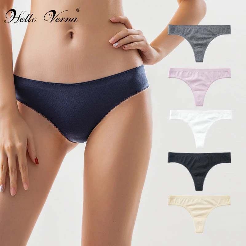 

Трусики-стринги женские хлопковые однотонные, XS-XL, размера плюс