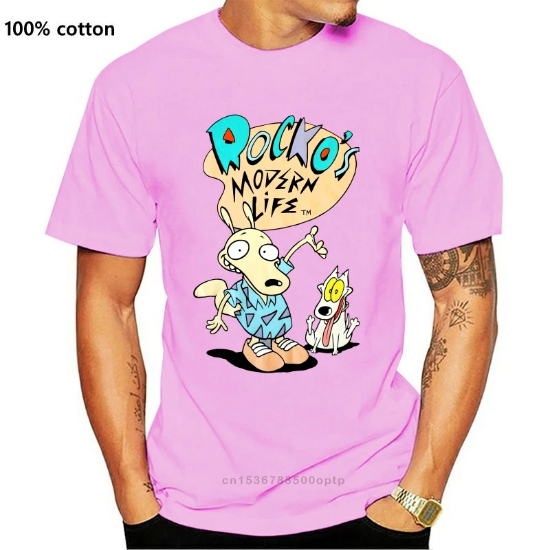 

New Rocko Modern Life T Shirt ( S - M ) Heather - Cartoon Tee 2021! Summer The 2021 Fashion For Short Sleeve