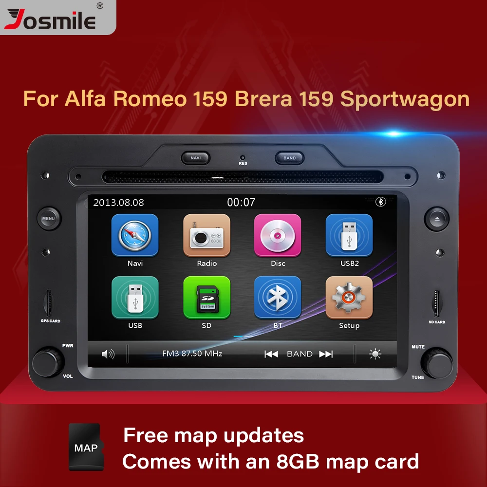 Автомобильный DVD плеер 2 din для Alfa Romeo 159 автомобиль Brera Spider Sportwagon навигация