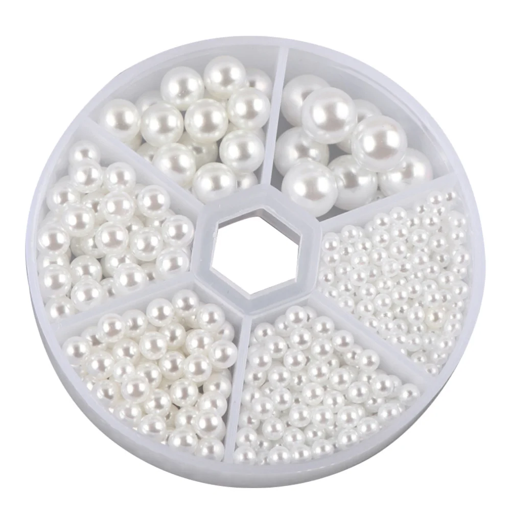 

1 Box of Ornament DIY Accessories Exquisite Fashion Glue on Embellishment for Hairband Craft Decoration