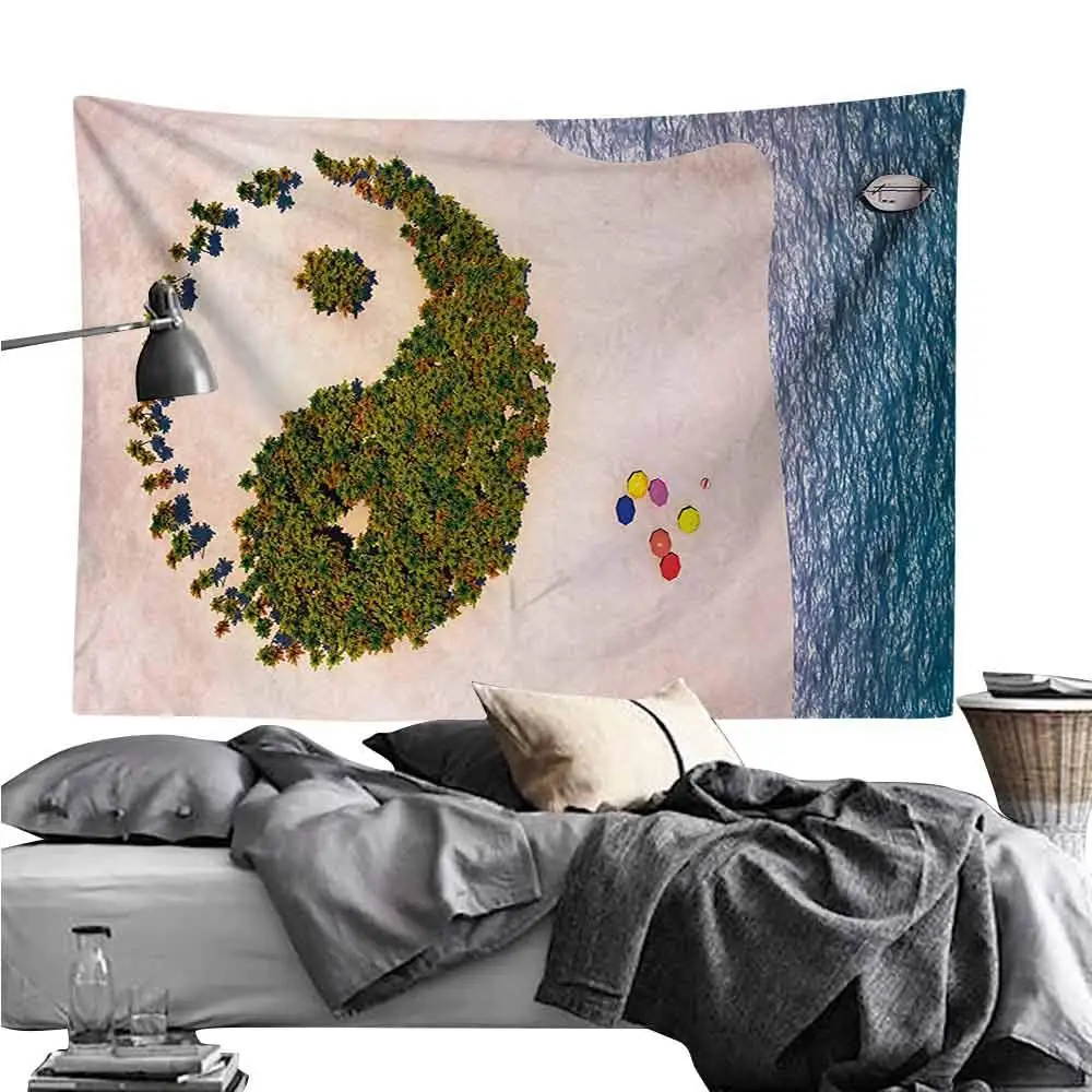 Фон для фотографирования с изображением леса похожего на тропический остров |