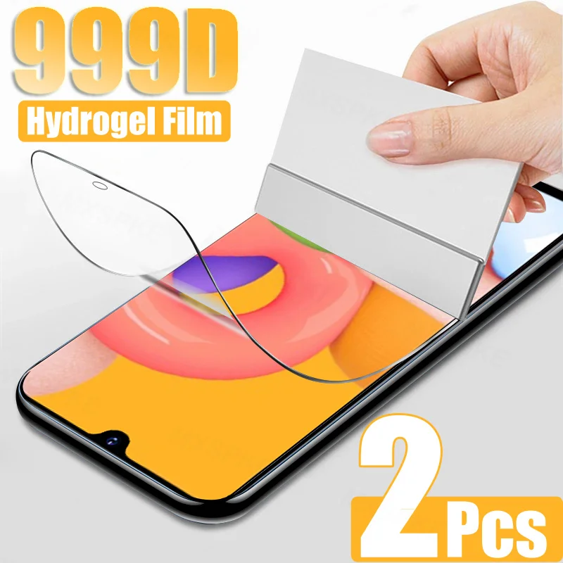 Гидрогелевая пленка для Samsung Galaxy A01 A11 A21 A31 A41 A51 защиты экрана M01 M11 M21 M31 M10 M20 M30 M40 2 шт.