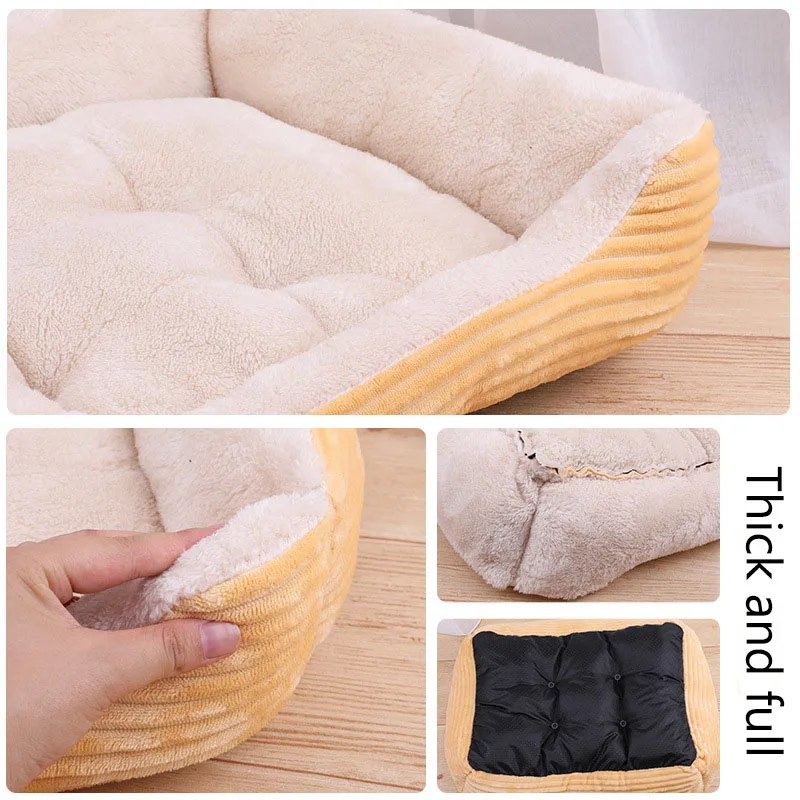 Кровать для домашнего питомца 2020 теплая постельное белье маленьких средних и