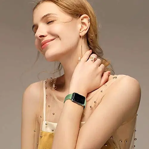 Oulucci Одноцветный ремешок для apple watch 38 мм/40 мм/42 мм/44 мм спортивный силиконовый