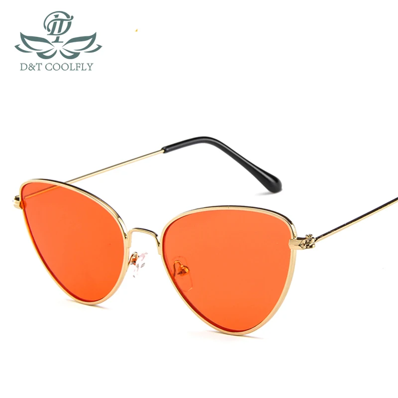 Новая мода кошачий глаз солнцезащитные очки для женщин и мужчин тонированные