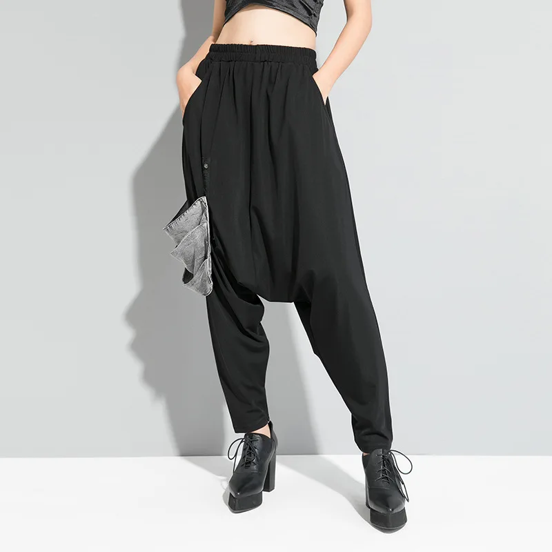 Женские брюки-шаровары LANMREM съемные эластичные брюки с разрезом весна 2020 YH73401 |