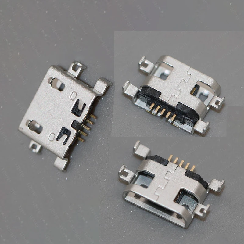 50 шт. usb разъем микро 5P 5 контактный для зарядки Lenovo IdeaTab S6000F S6000 Le Phone K860 K860i|Шлейфы