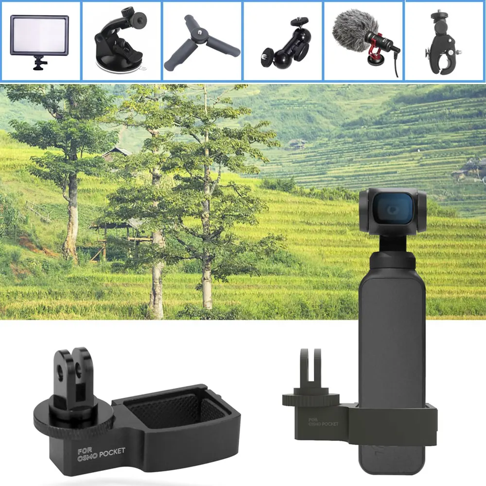 Для DJI Osmo Pocket 2 расширительное Подключение адаптер Аксессуары для 1/4 3/8 порта