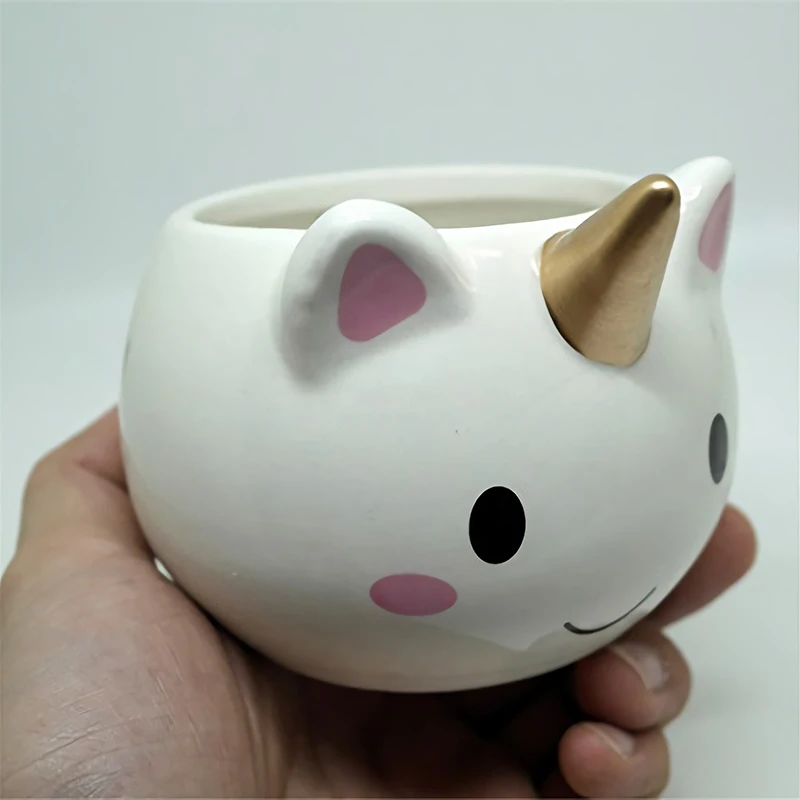 Распродажа носорог кружка Радуга чашка cuenity 3D единорог керамическая кофейная
