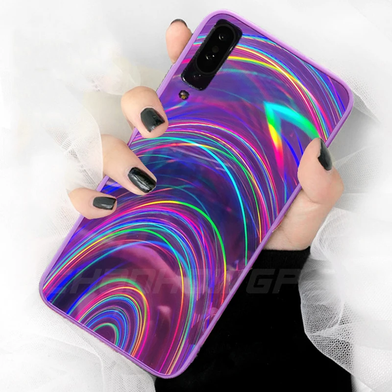 Роскошный чехол с зеркальной поверхностью для телефона Samsung Galaxy S8 S9 S10 A70 A50 A30 A10 A6 A7