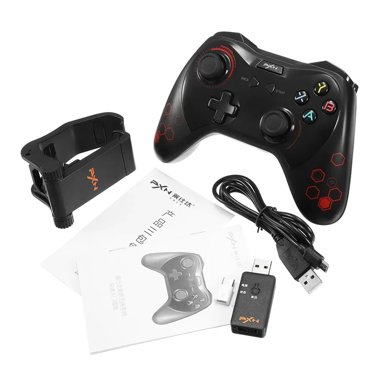Беспроводный перезаряжаемый геймпад для Android с зажимом | Электроника