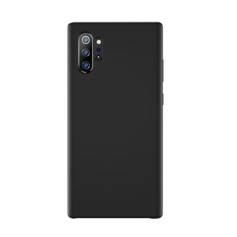 Черный Чехол для samsung Note 10 Plus, силиконовый мягкий чехол на заднюю панель для samsung Galaxy S8, S9, S10 Plus, S10e, Note 10 Plus, 5G, 8, 9, чехол - Цвет: Черный