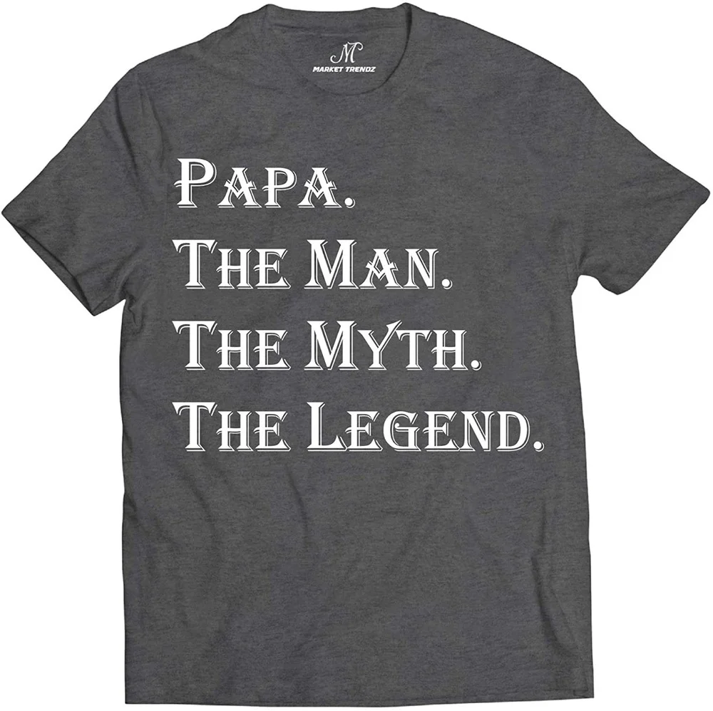 

Summer Tops Cartoon T-shirt Karate Graphic Tees Tee Shirt Unisex Market Trendz Papa The Man The Myth The Legend Tshirt