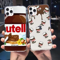 cute nutellas soft phone case for iphone 11 pro max 12 pro max se 2020 6s 7 8 plus x xr xs max clear silicone tpu back cover