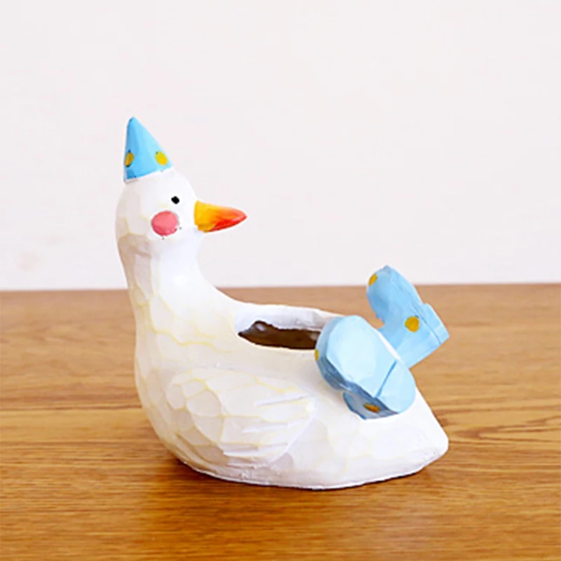 1 шт. креативные горшки для суккулентов из смолы животные Мини цветочный горшок