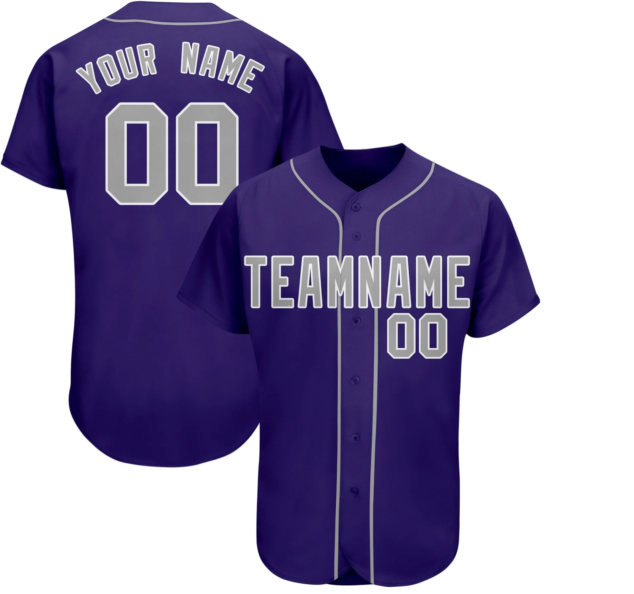 

Personalized Printed Custom Button-Down Baseball Shirt Design Team Name & Number for Men/Women/Kids Short Sleeve New Arrivals