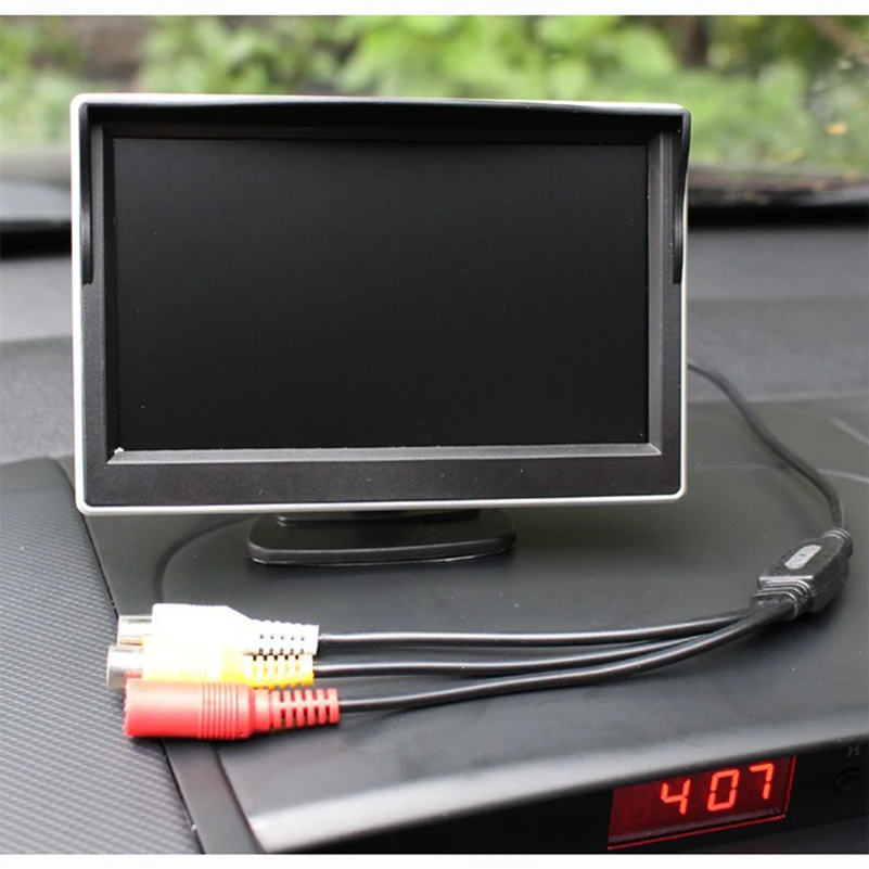 Цифровой монитор XYCING 5 дюймов TFT LCD 800*480 заднего вида HD экран автомобильный с