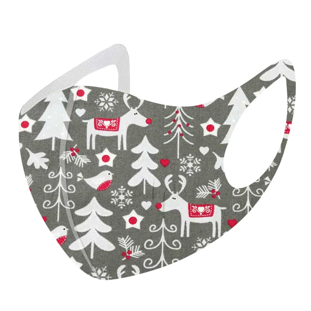 5 шт. детская Рождественская маска для рта защиты на открытом воздухе лица