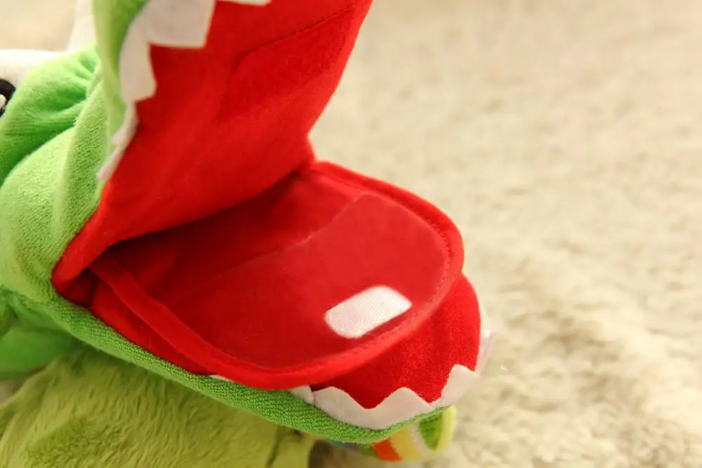 cute Tyrannosaur crocodile shark hand puppet toy animal mouth can move kindergarten children story telling activity gift for kid | Игрушки и