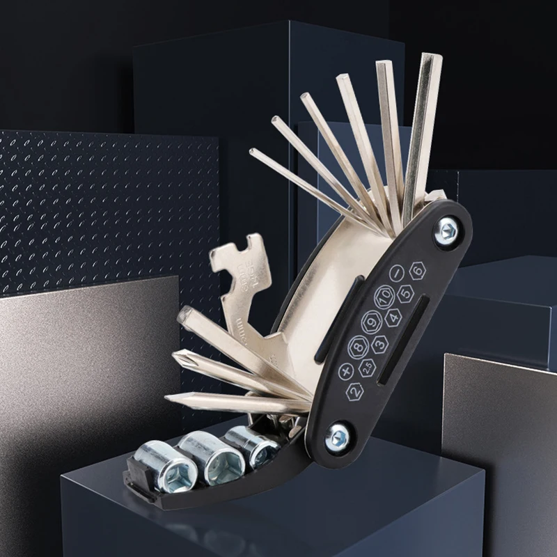 

Bicycle Repair Tools Kit Spoke Cycling Screwdrivers Tyre Lever Allen Wrench MTB Road Bike Tools Set Multi Tools Bike Accessories