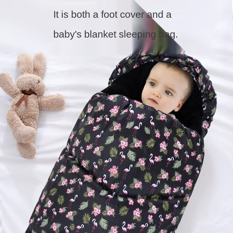 

Baby Trolley Sleeping Bag Winter Warm Sleepsack Windproof Stroller Cover Newborn Sack Sleep Children Cotton Footmuff Cushion