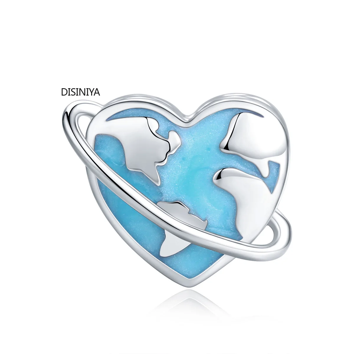 

DISINIYA 925 Sterling Silver Protect the Earth Charm for Original Bracelet Silver 925 Jewelry Accessories ZBSC00298