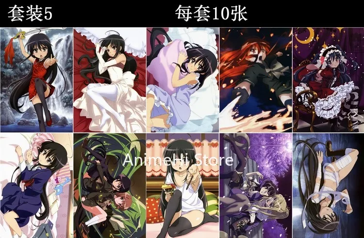 

10 pcs/set Anime Shakugan no Shana posters Wilhelmina Carmel khamsin Sakai Yuuji wall pictures for Colletion A3 42x29CM Stickers