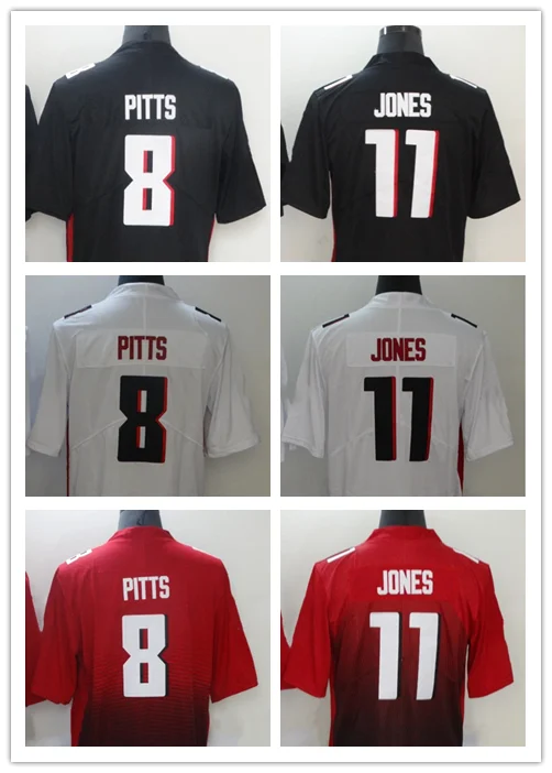 

Футбольная Джерси Атланты для мужчин, Кайл Питтс #8, Джулио Джонс #11, ретро, для женщин и мужчин, Молодежный роскошный бренд с логотипом, можно ...