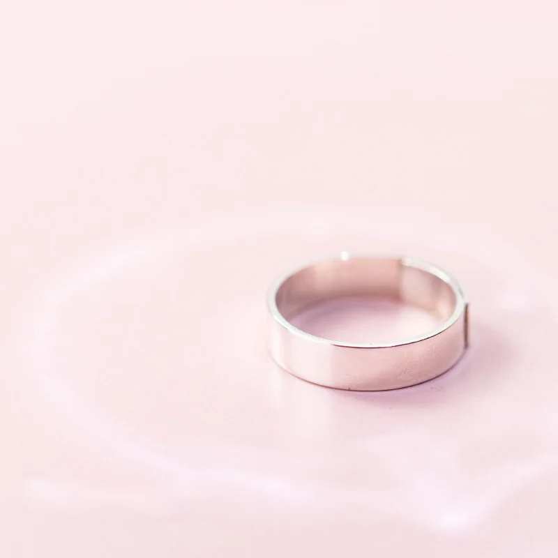 Кольцо ElfoPlataSi гладкое из 100% серебра 925 пробы для девочек подростков