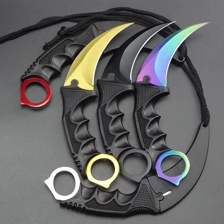 Cs Go Strike Counter Claw керамбит нож для шеи фиксированное лезвие с ножнами тигровый зуб