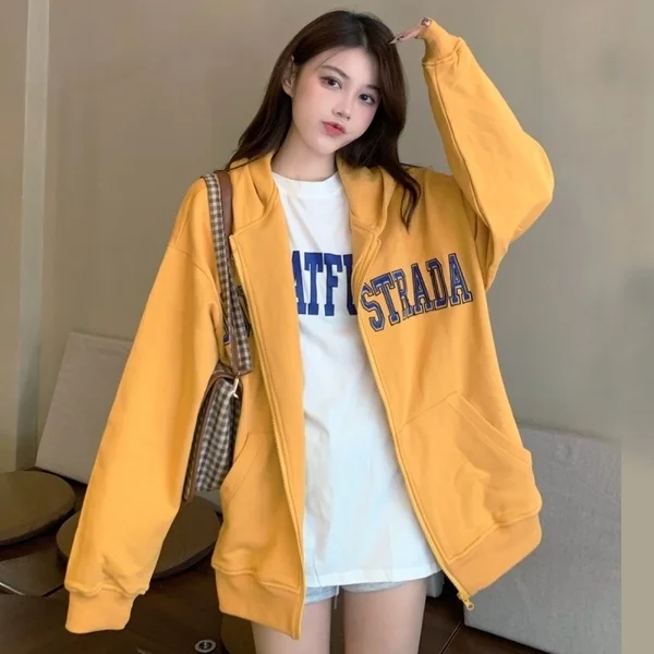 

Real Shot Cost-Effective Thin Sweater Women's Cardigan Zipper Hooded