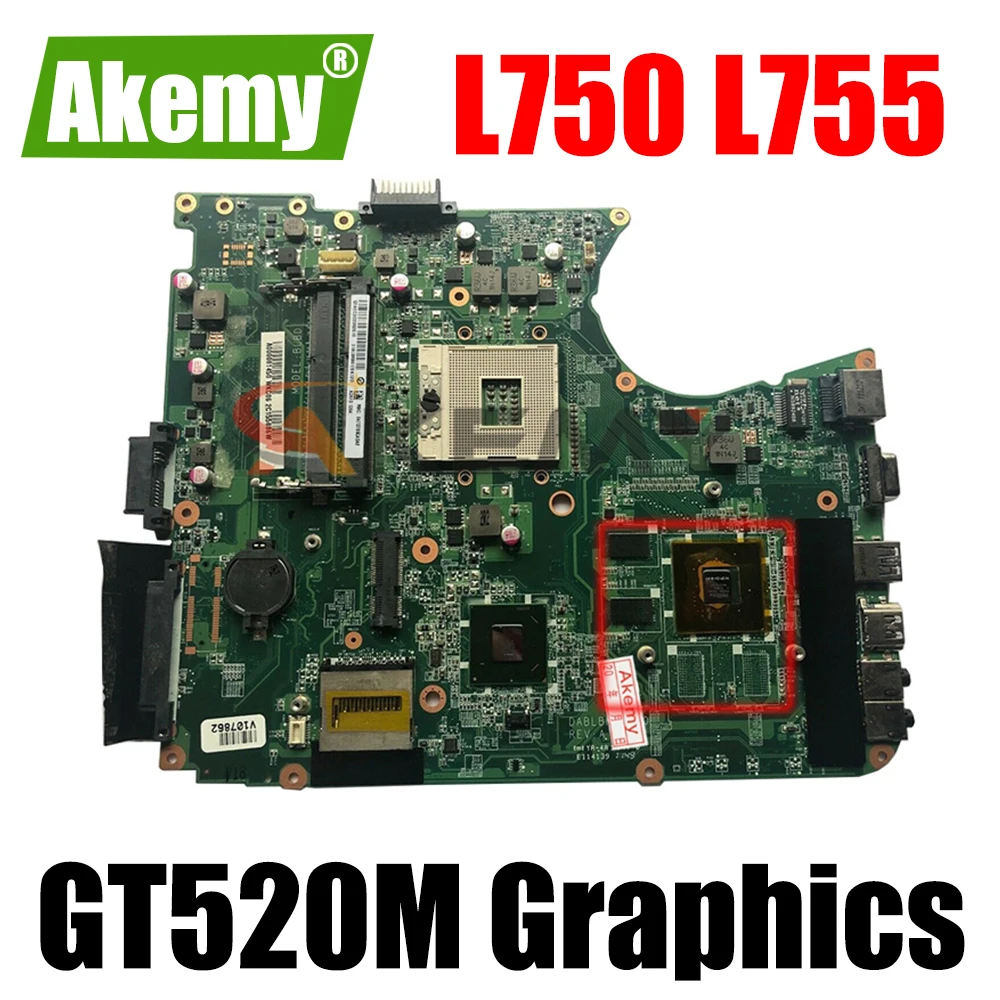   AKEMY A000081450 DABLBMB28A0   TOSHIBA Satellite L750 L755,   HM65 DDR3 GT520M Graphics
