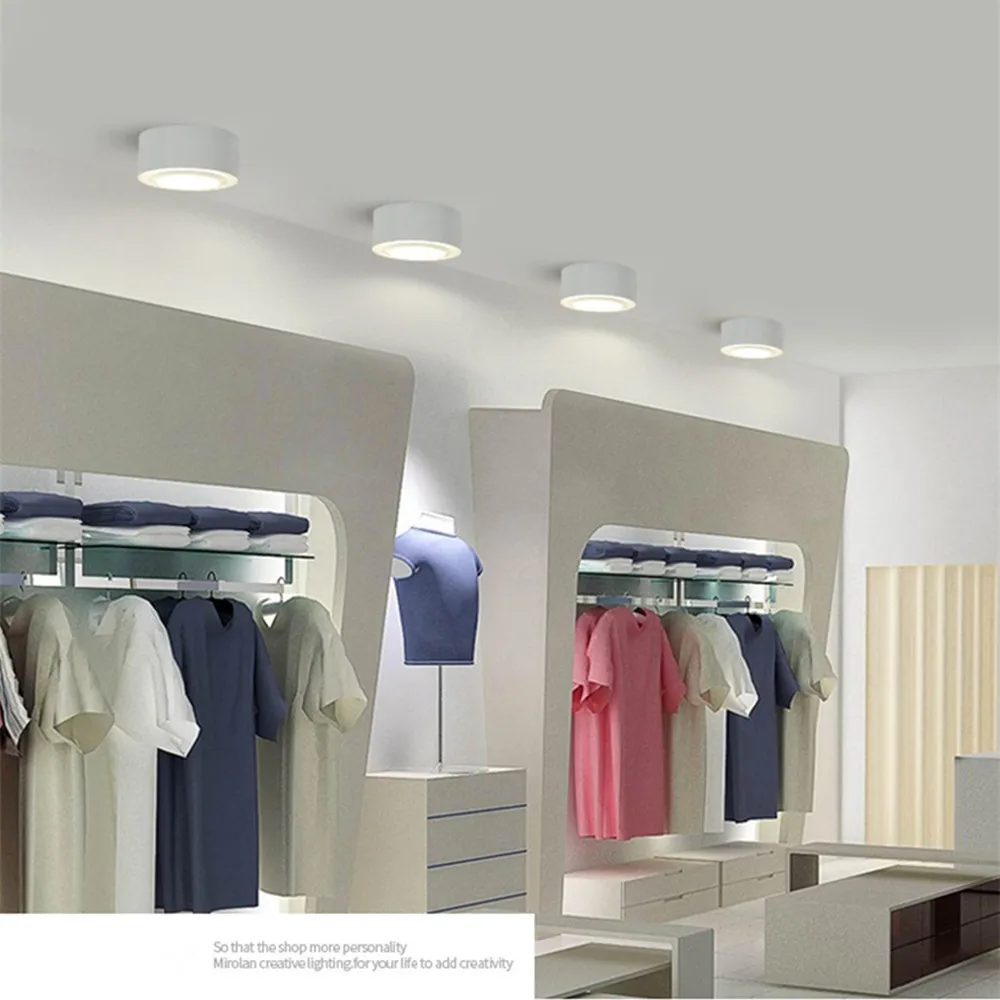 

Surface Mounted LED Ceiling Light Living Room Lighting 5W 7W 10W 12W LED Spot Light background spot light For Home AC85V-265V