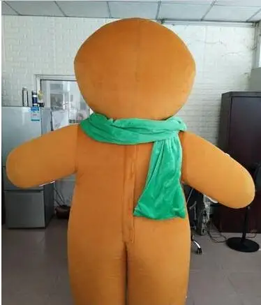 

2019 New Adult Funny Gingerbread Man Mascot Christmas Advertising Promotion Carnival Halloween Xmas Easter Adults
