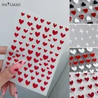 1 шт., наклейки для ногтей в виде сердца