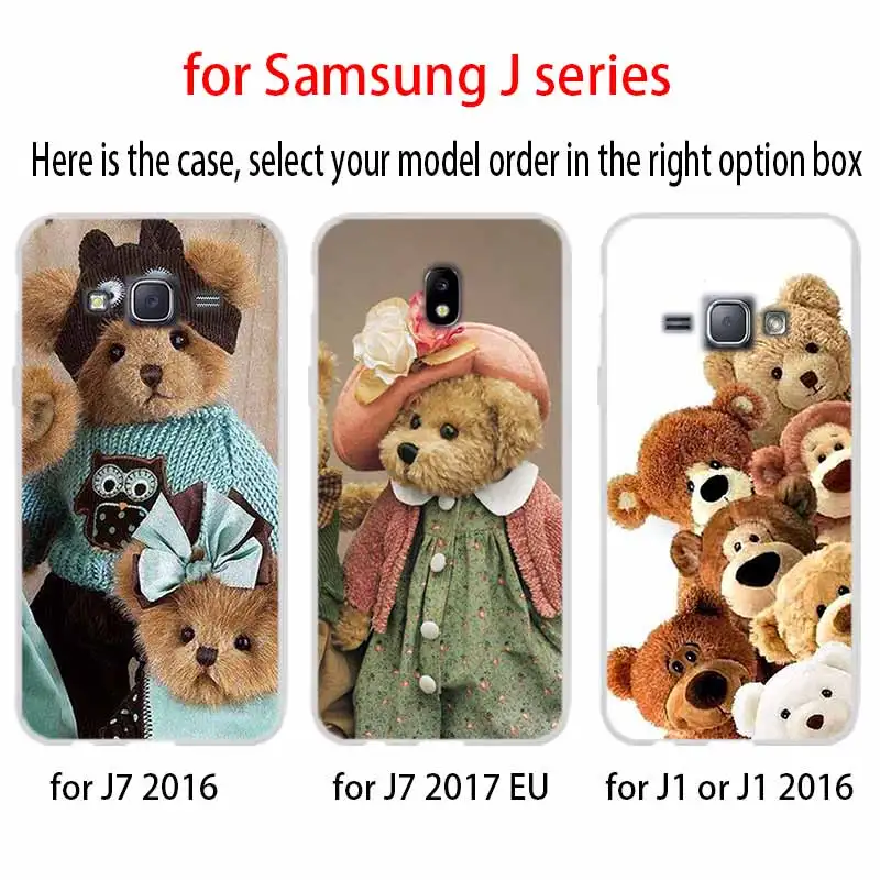 Мягкий силиконовый чехол для телефона милый плюшевый мишка Samsung Galaxy J6 J4 J8 J7 2018 Plus J3