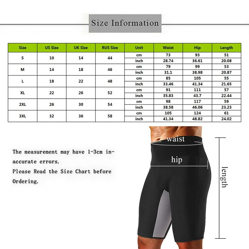

DIHOPE Shapewear Sauna Yoga Gym Weight Loss Body Shaper Cinta Modeladora Masculina Sweat Thermo Burning Man Shorts Plus Size