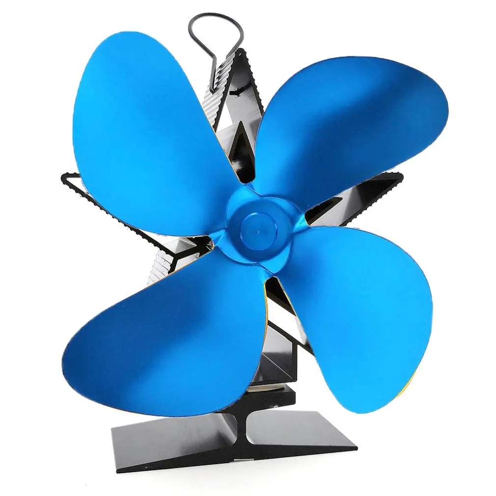 4 лезвия Тепловая печь экологический вентилятор датчик температуры Ультра тихий