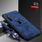 Чехол для OPPO Realme C3, роскошный мягкий силиконовый + жесткий тканевый тонкий защитный чехол на заднюю панель чехол с оленем для realme C11 C15 C3, чехол для телефона