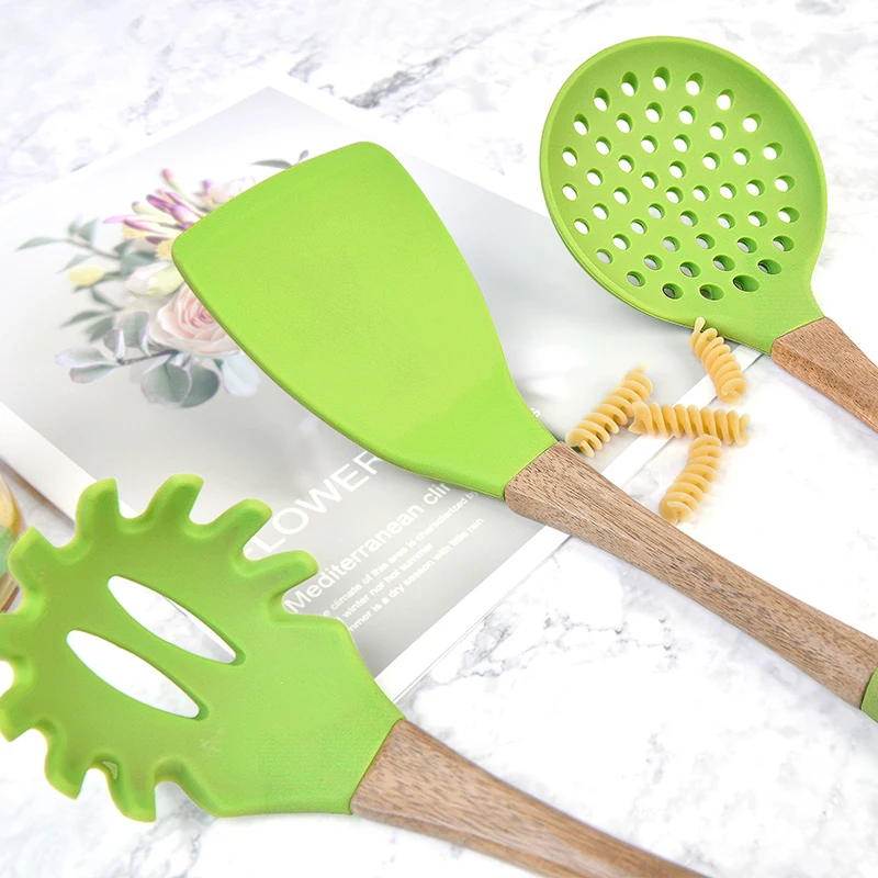 Пищевой силикагель и дерево акации плотная лопата ложка для спагетти супа утечки