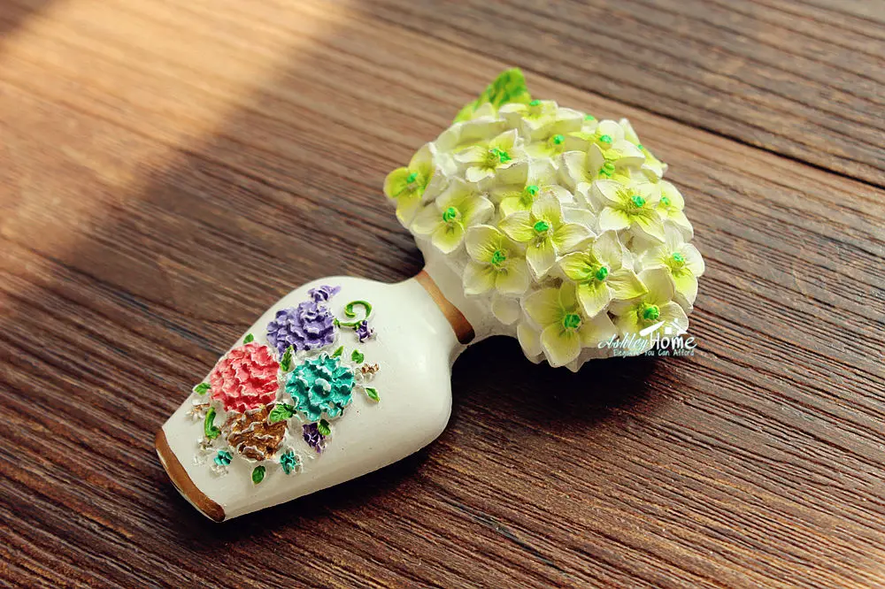 

Гортензия, цветы в вазе, Нидерланды, сувенир для путешествий, ручная роспись, 3D искусственная смола, идея подарка