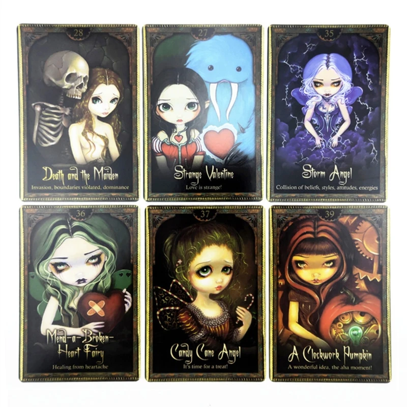 

Oracle of Shadows and Light Full English Family Party Board Game 45 Cards Deck Tarot Divination Fate Cards